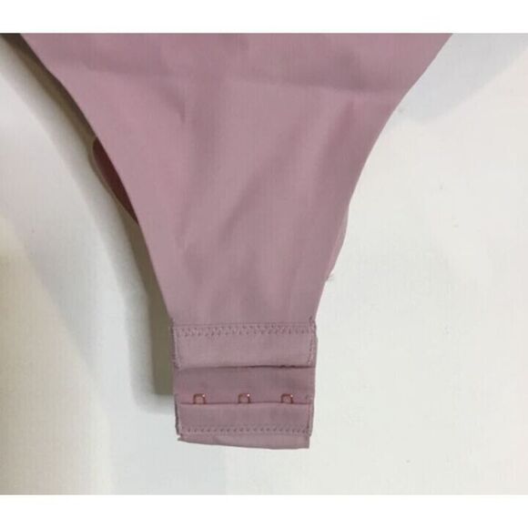 Pinsy Women's Sz Large Lilac Spaghetti V-Neck Shapesuit Shapewear Bodysuit - Picture 3 of 5